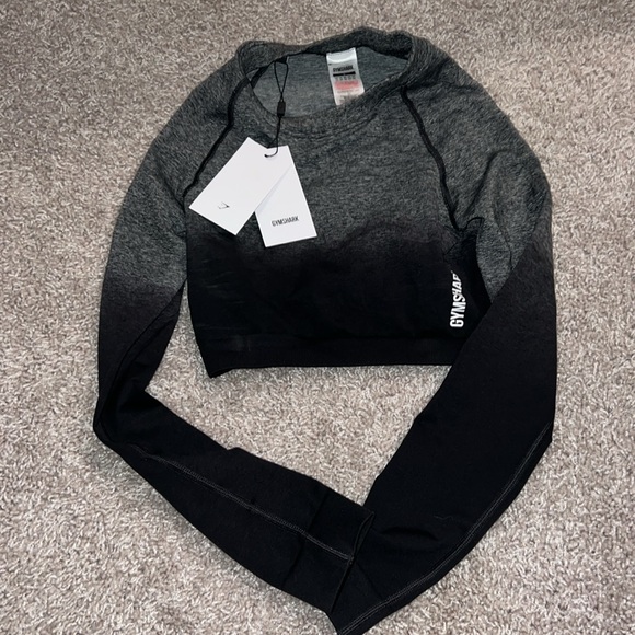 NWT Gymshark ombré vital seamless cropped long sleeve - Picture 1 of 6